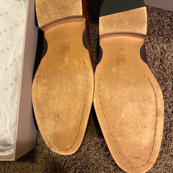 Joseph Abboud Burgundy Dress Shoes worn once main image 4